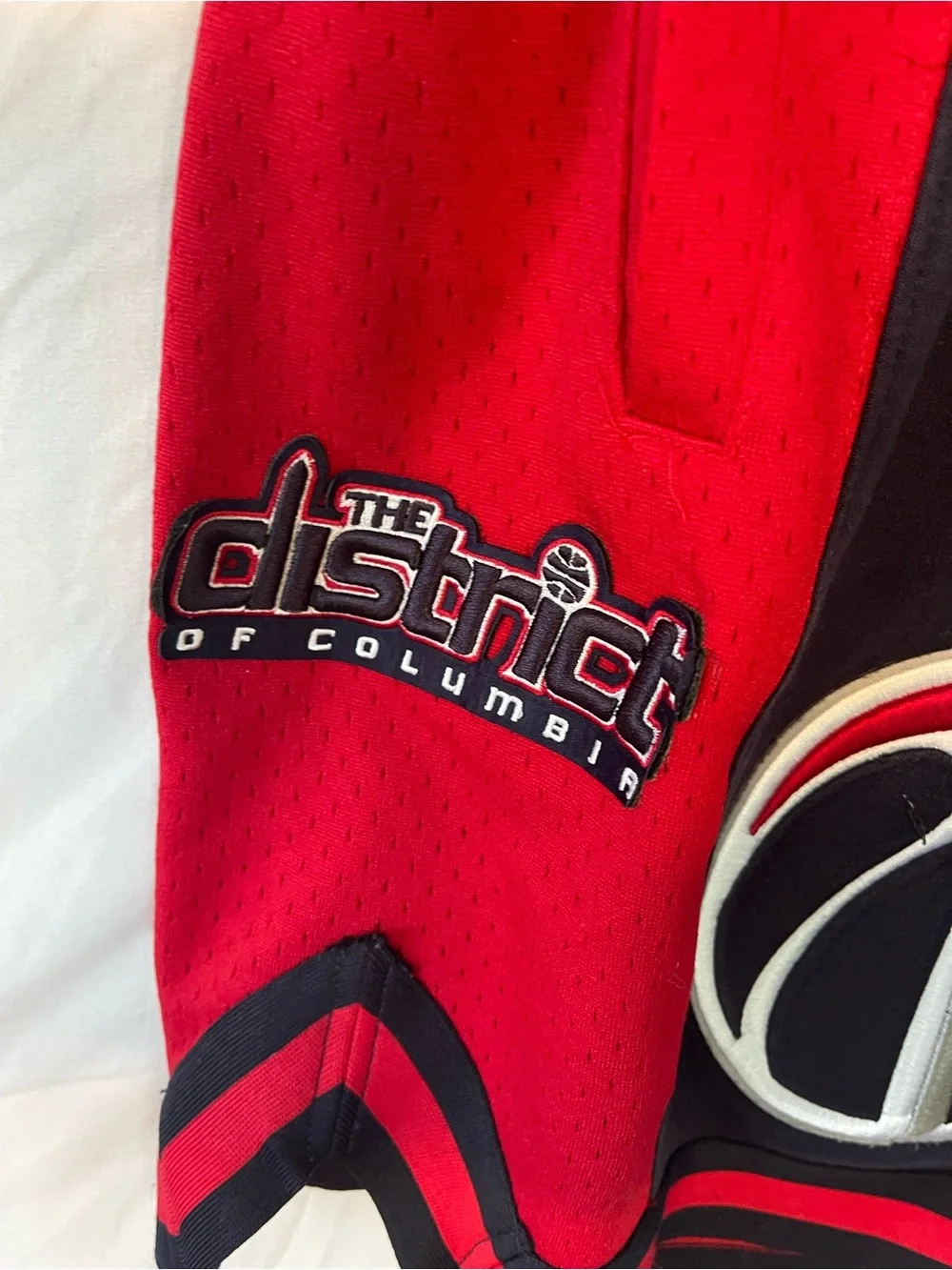 NBA Washington Wizards Black & Red Athletic Shorts